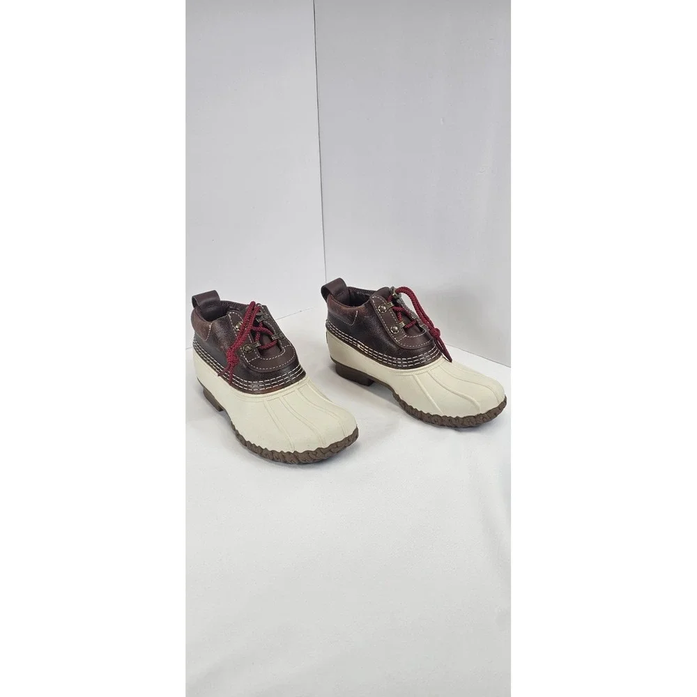 LL Bean Women's Rubber Moc Low Bean Boots Duck Shoes - 6M Multcolor Boots